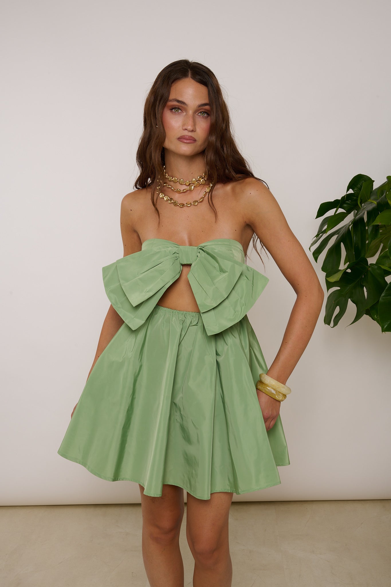 Abito ‘FIOCCO 3&33’ Verde Mela