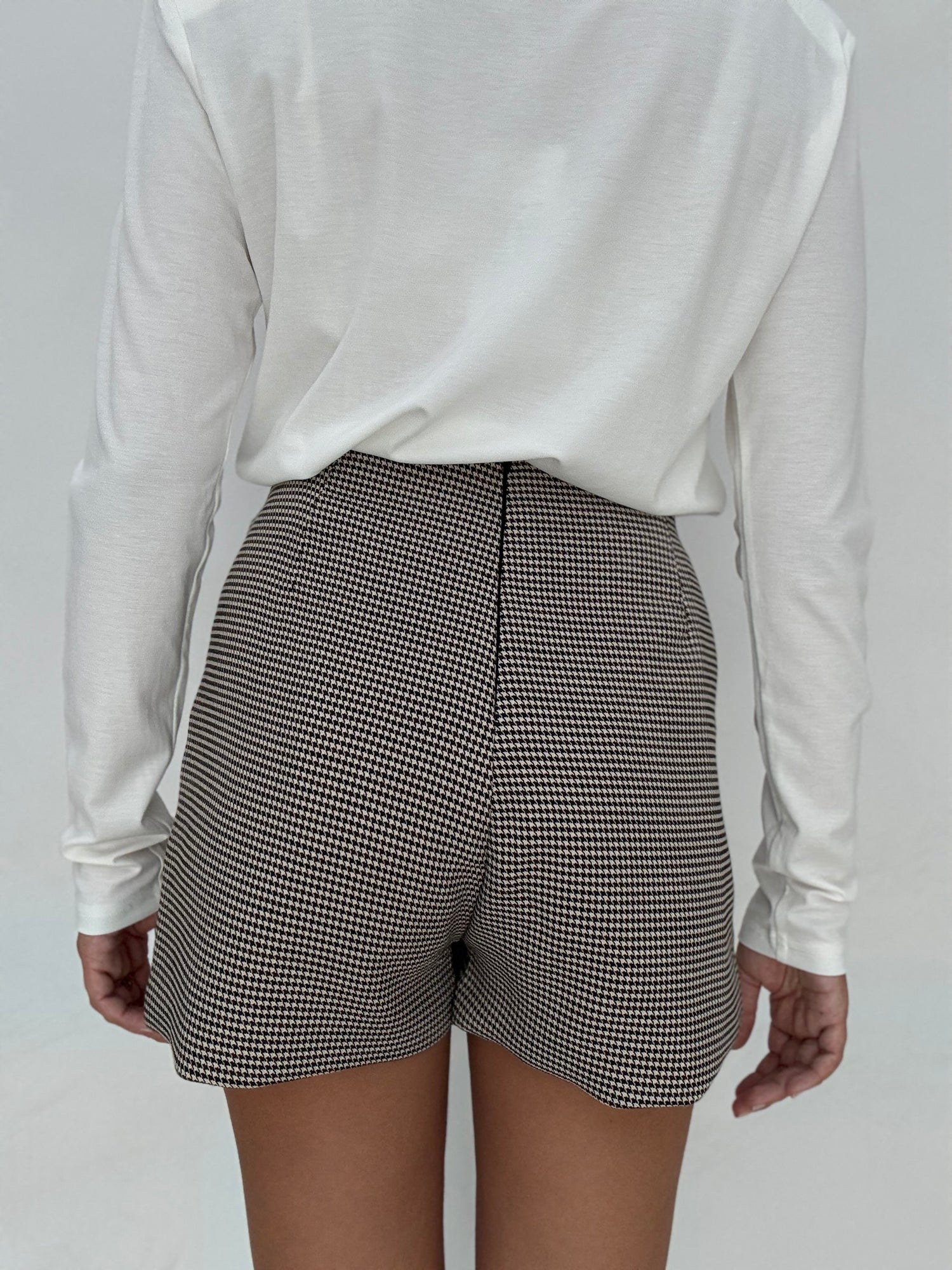 Gonna/Pantaloncino ‘PIED DE POULE’ Nera