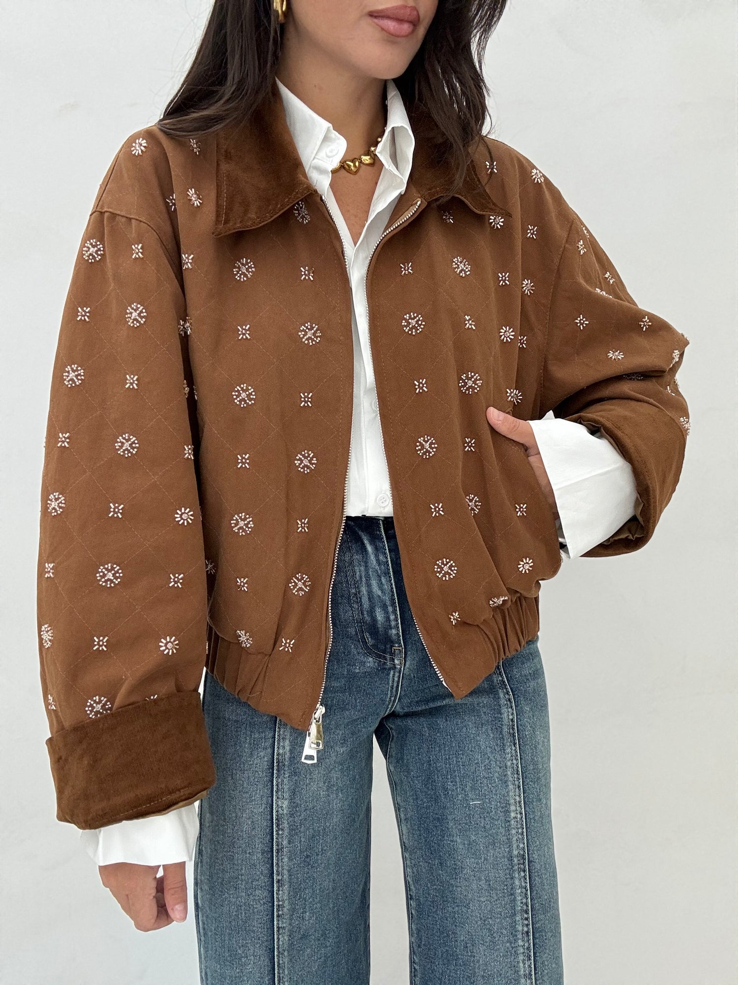 Bomber ‘CORALLINI’ Camel