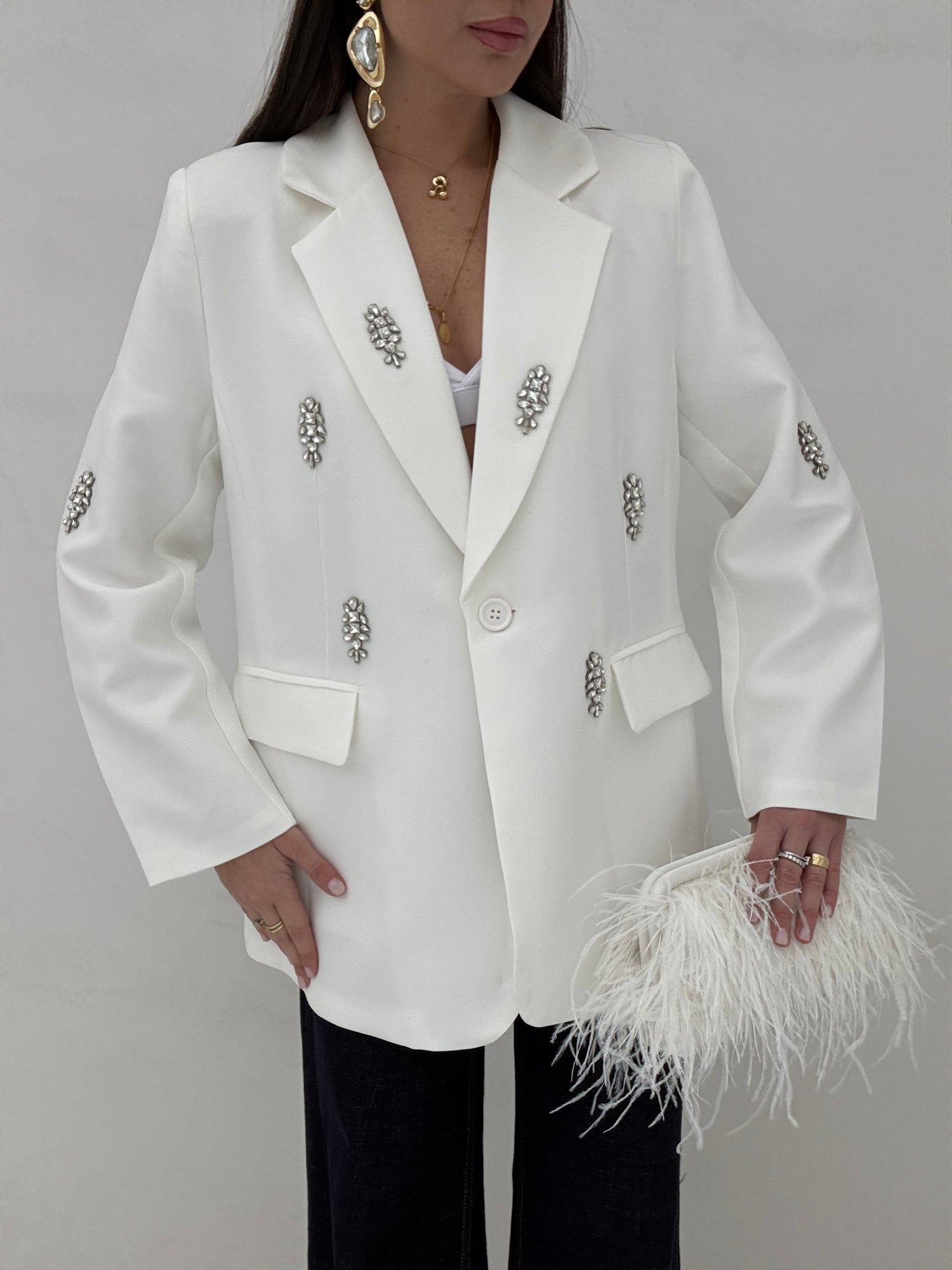 Blazer ‘DIAMONDS’ Bianco