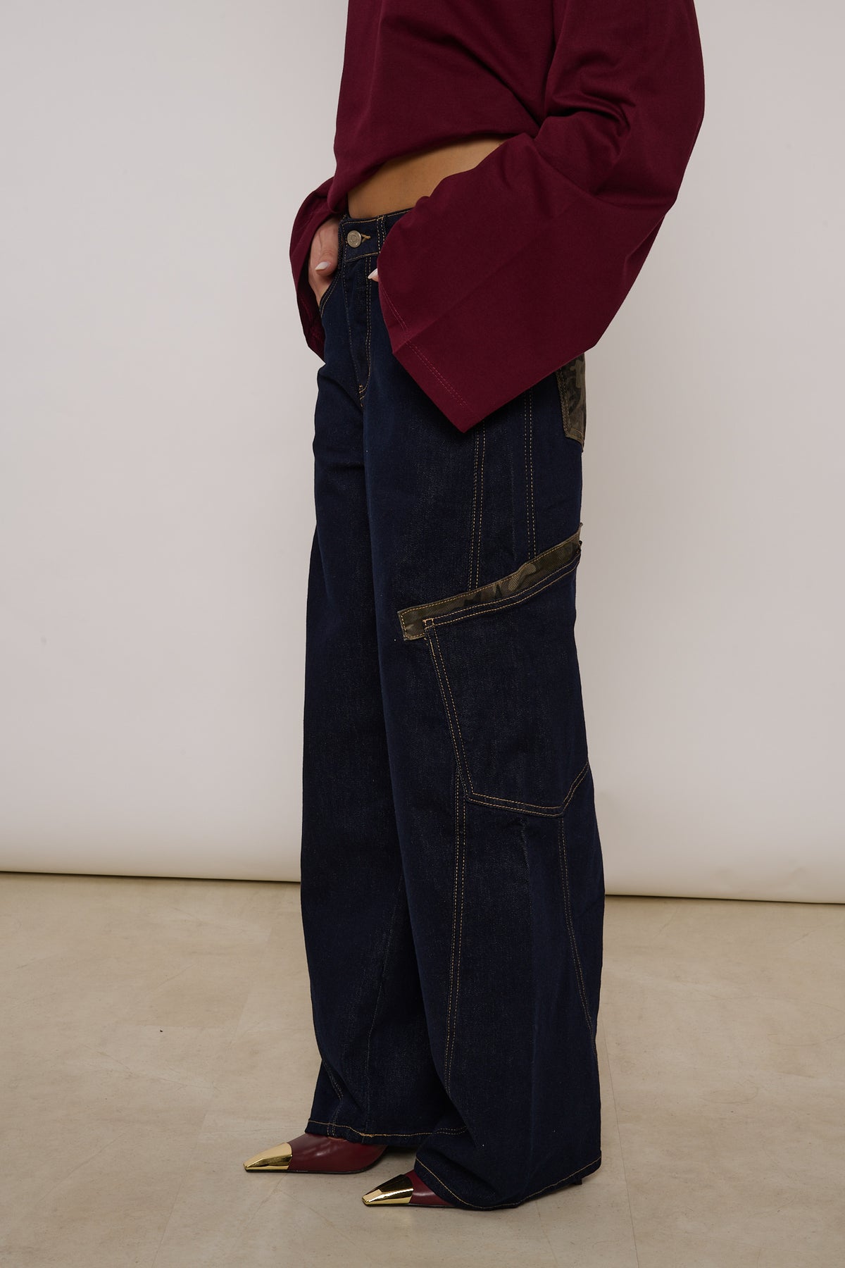 Jeans ‘DETTAGLIO CAMOUFLAGE’  Lavaggio Zero