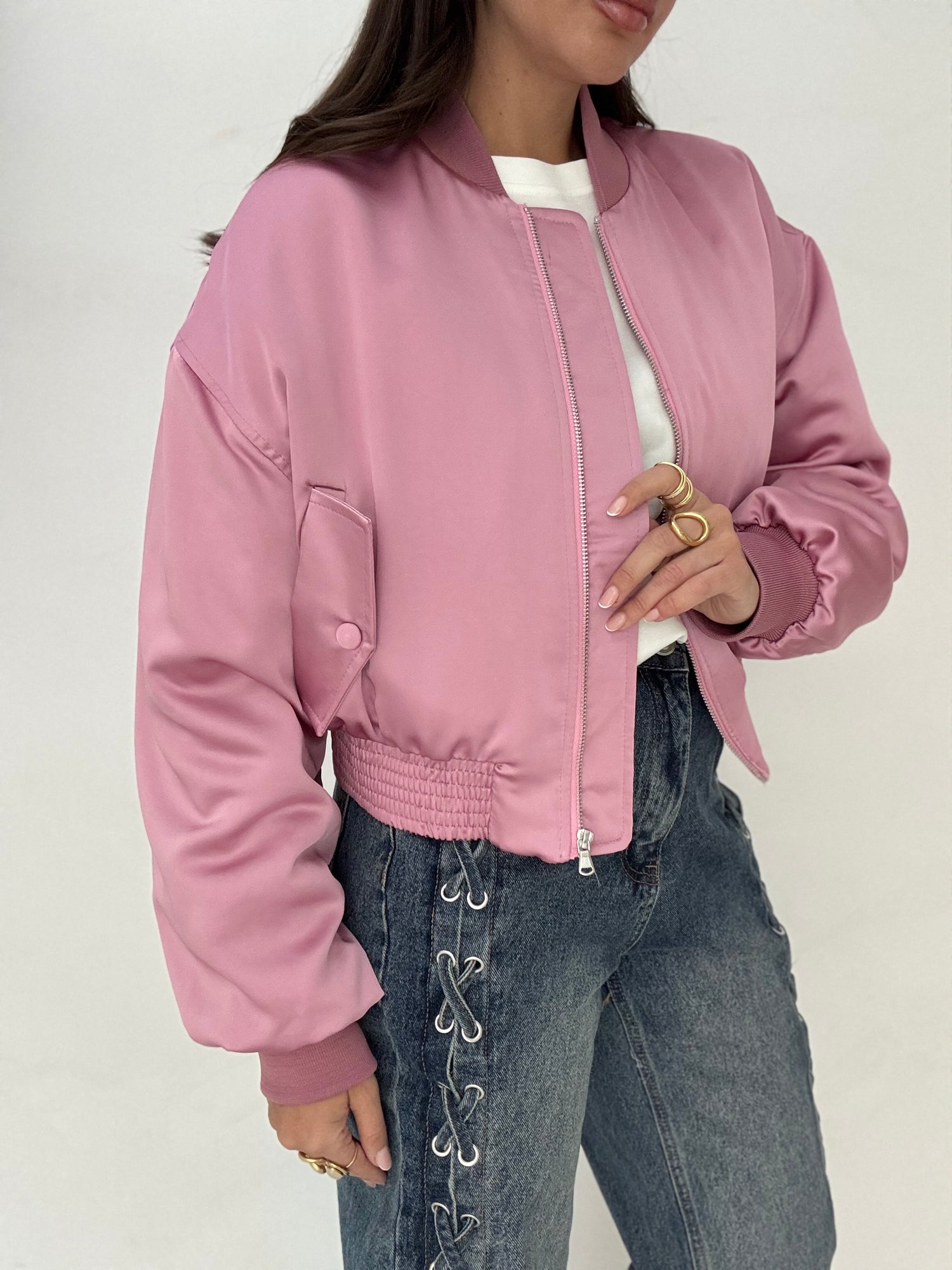 Bomber ‘SATIN’ By Lumina Rosa