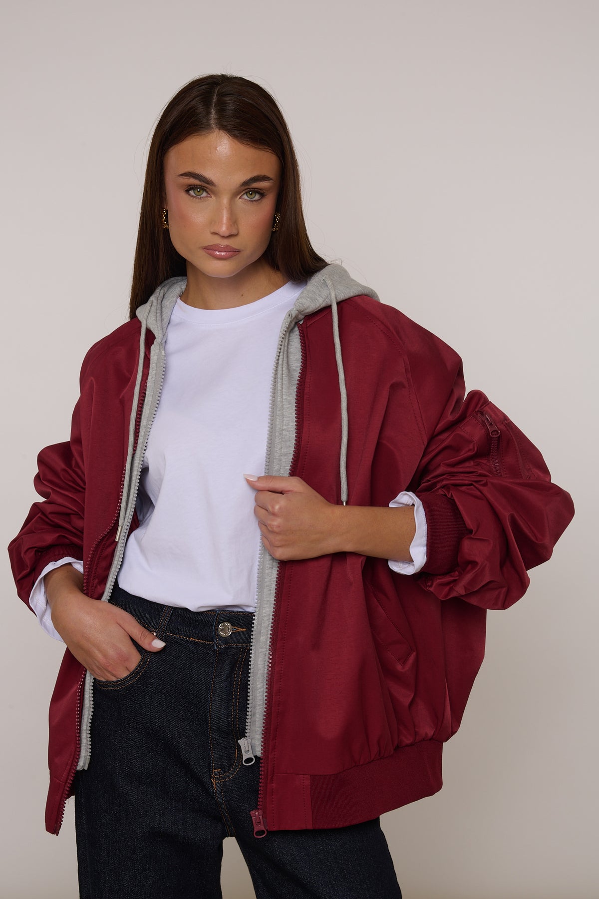 Bomber ‘FINTA FELPA’ Bordeaux