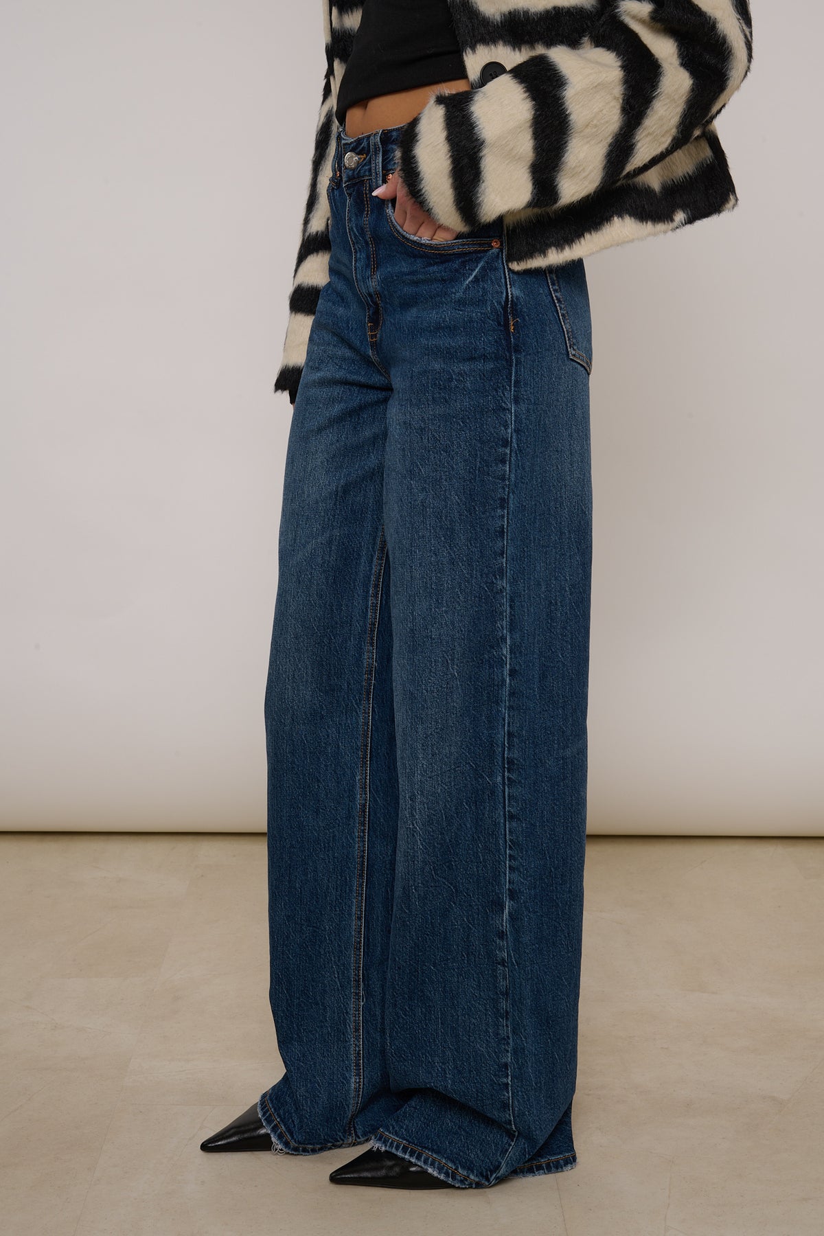 JEANS ‘WIDE LEG’ Denim Scuro 2.0