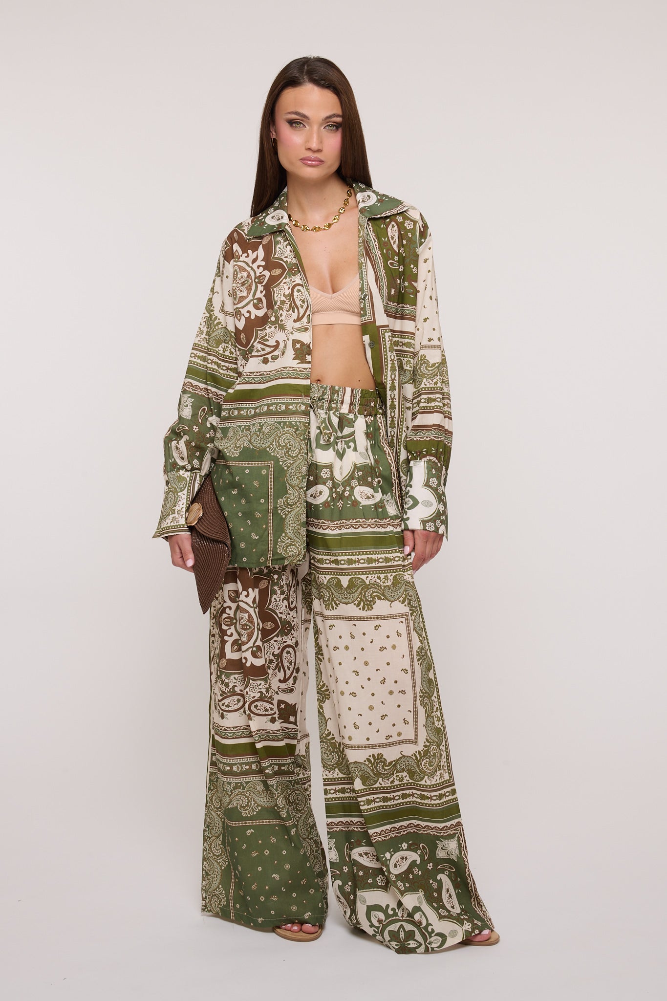 Coordinato ‘FANTASIA BANDANA’ Verde Militare