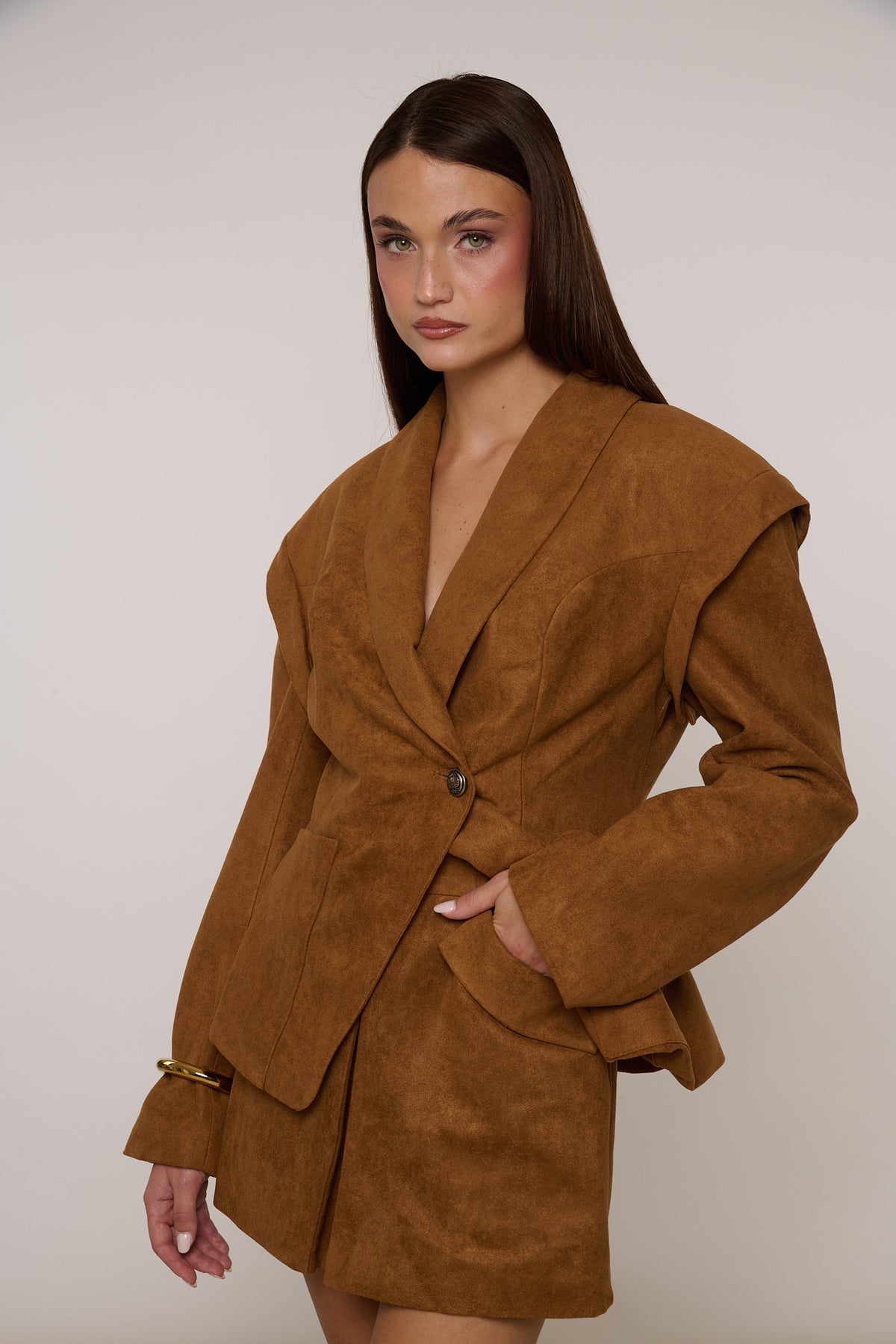Blazer ‘SUEDE’ By Lumina Camel