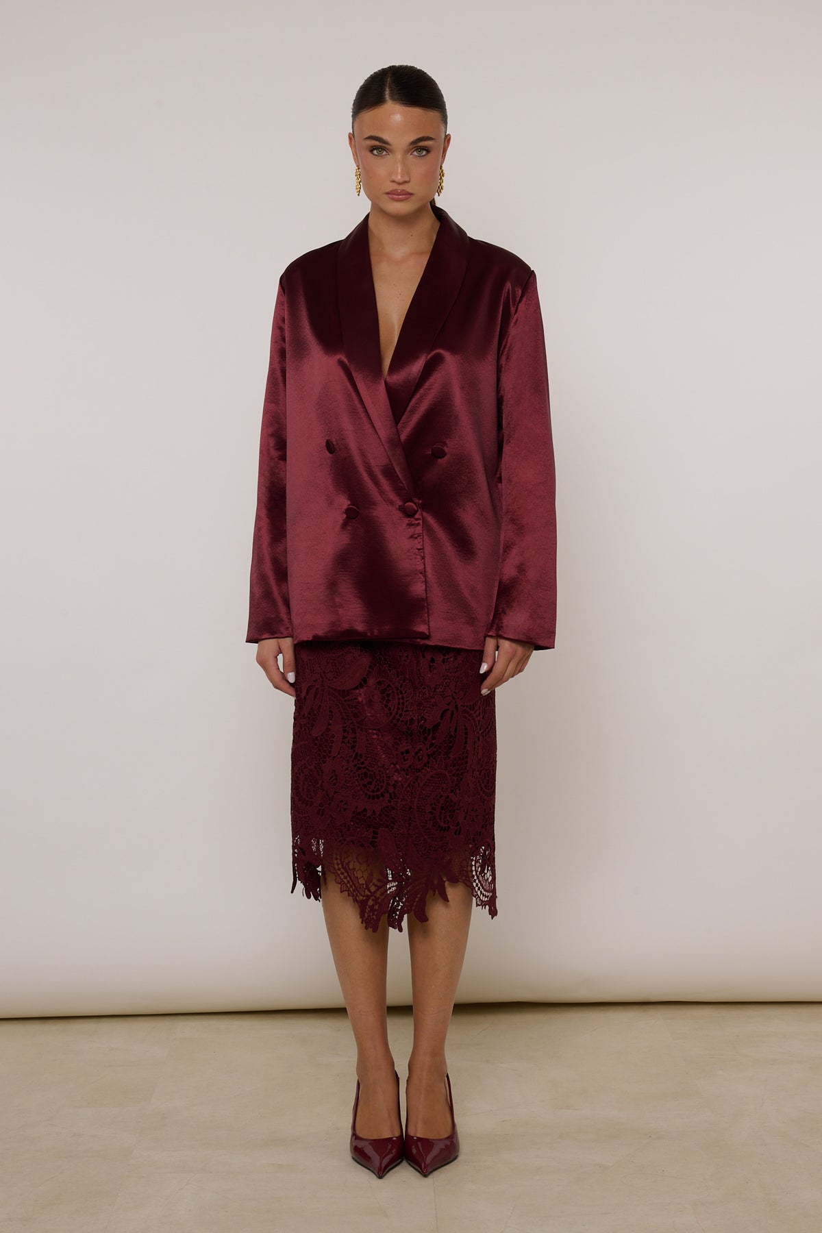 Coordinato ‘SIMIL RASO’ Bordeaux
