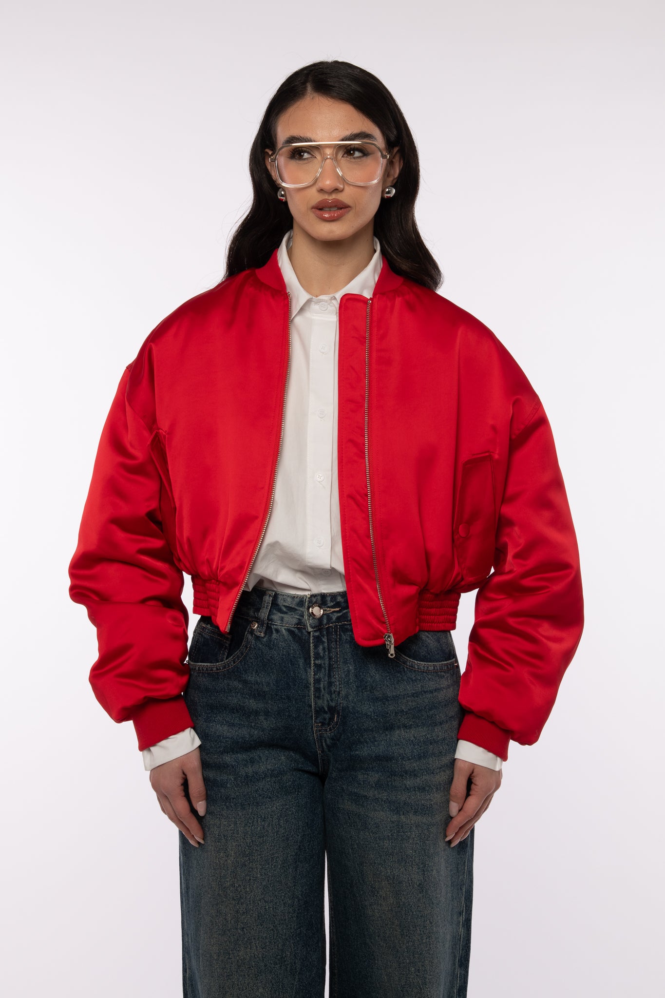 Bomber ‘SATIN’ By Lumina Rosso