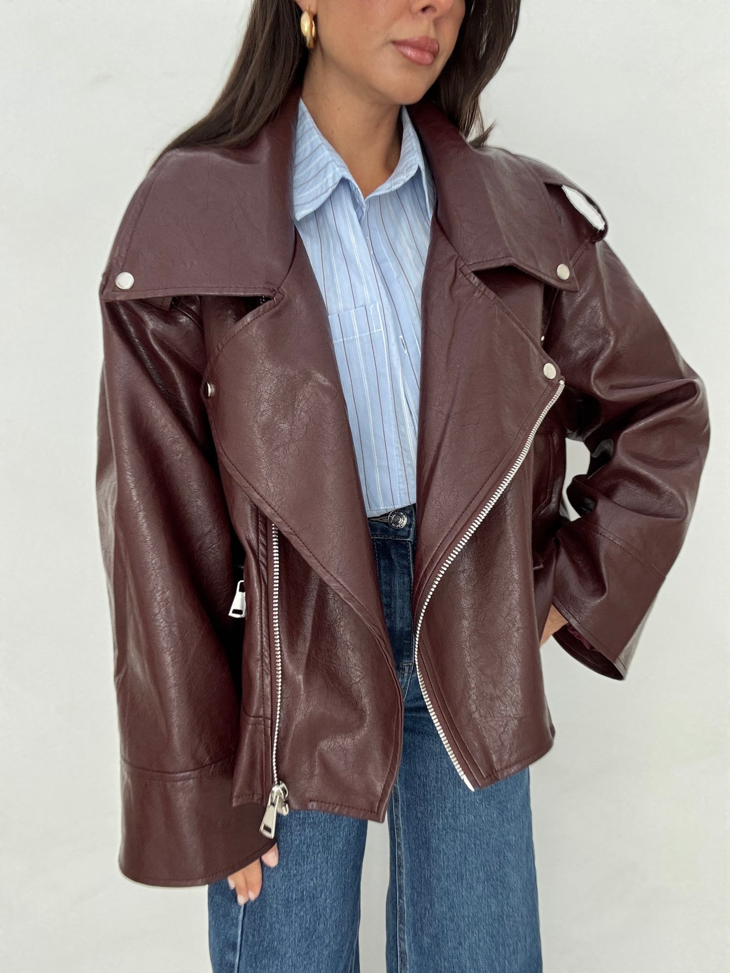 Chiodo ‘OVERSIZE’ Bordeaux