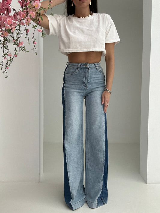 Jeans ‘BICOLORE’ denim chiaro