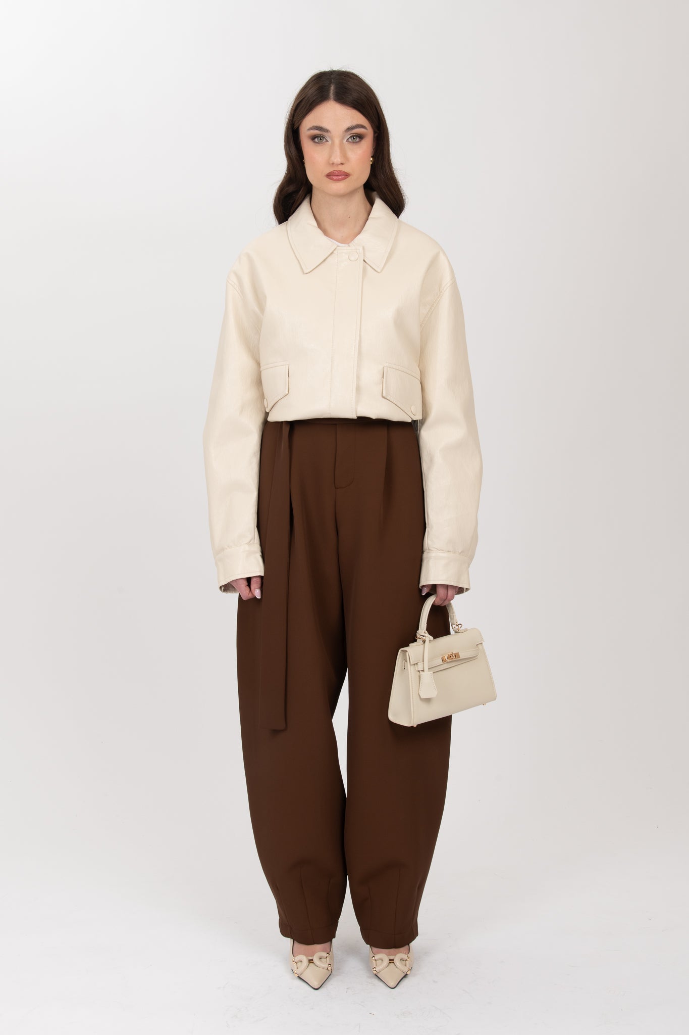 Pantalone ‘BALLON BY LUMINA’ Cacao