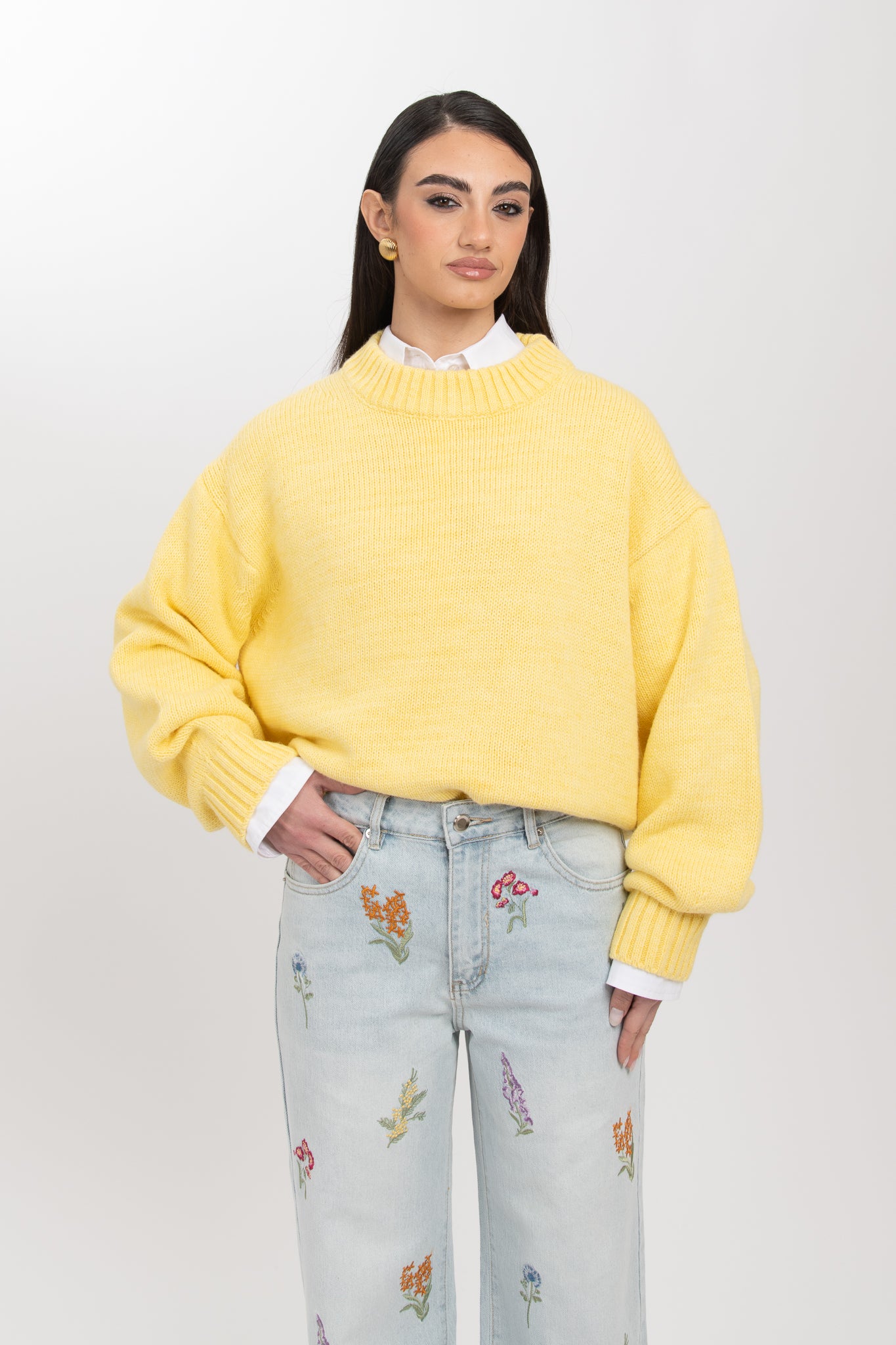Maglione ‘5%ALPACA’ BY LUMINA’ Giallo