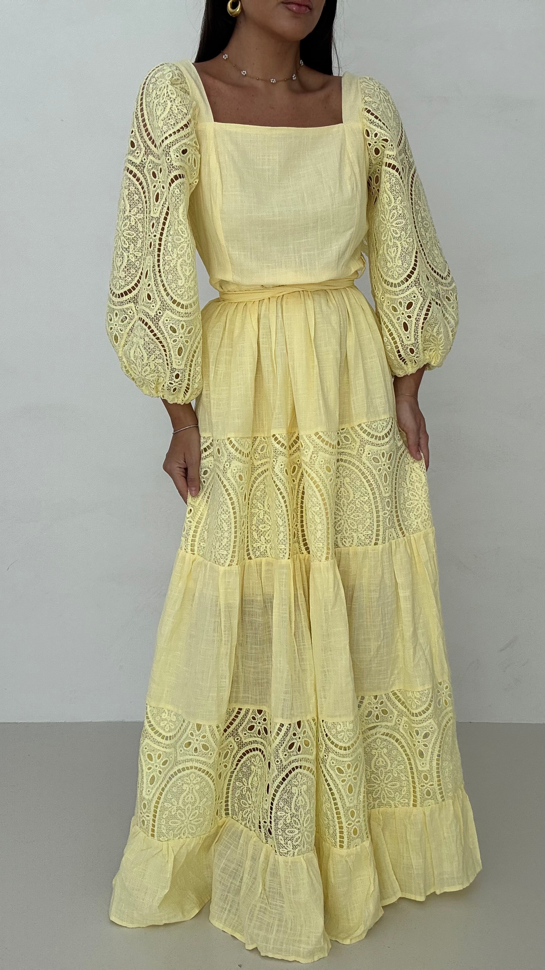 Abito ‘JOSEPHINE’ 65% COTONE Giallo
