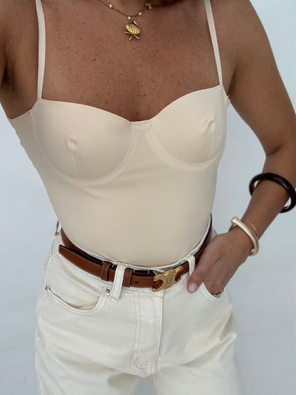 Body ‘SATIN’ contenitivo Nude