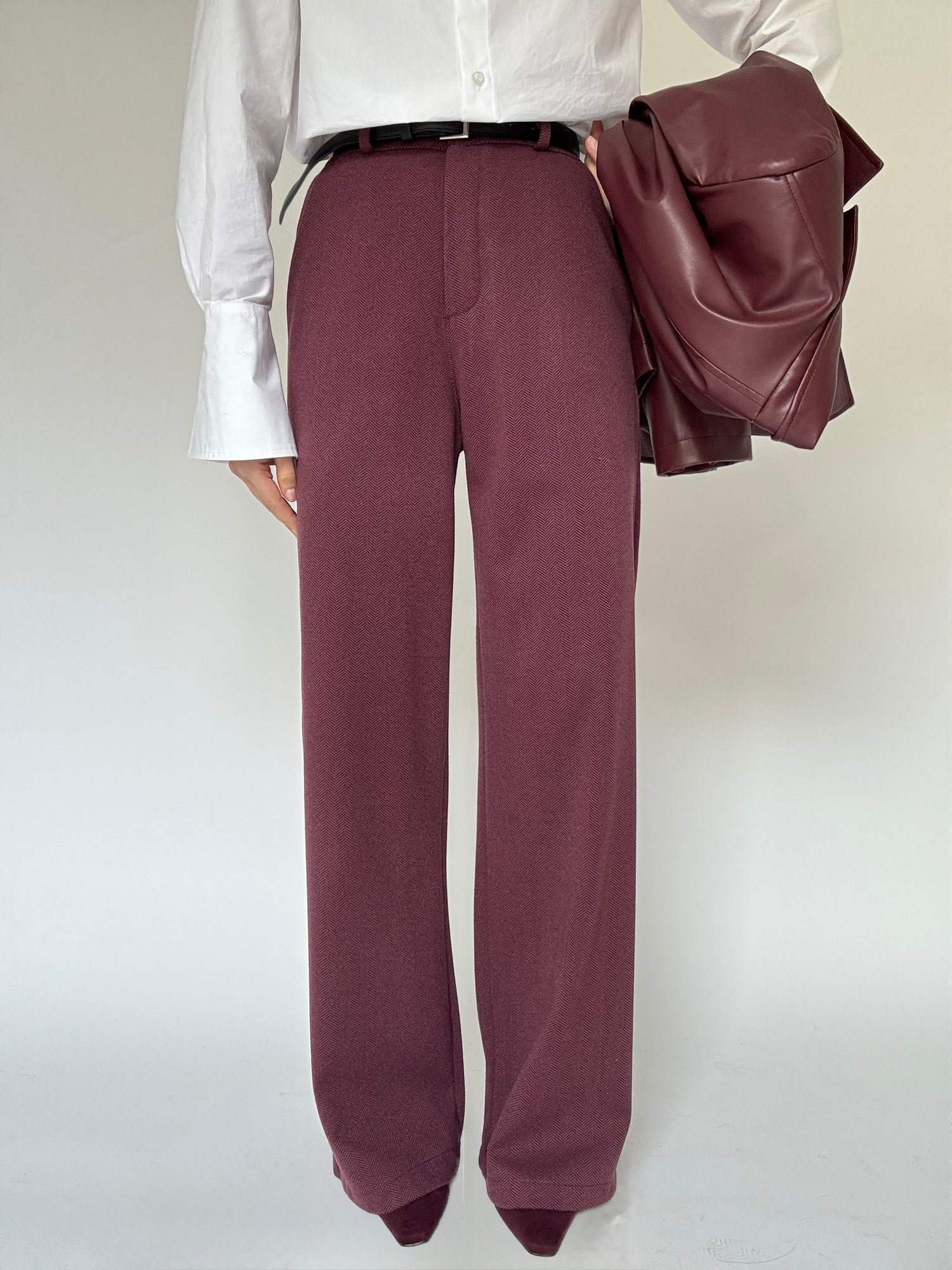 Pantalone ‘SPIGATO’ Bordeaux