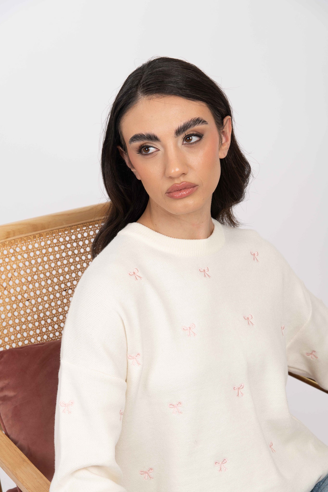 Maglione ‘FIOCCHETTI’ Panna