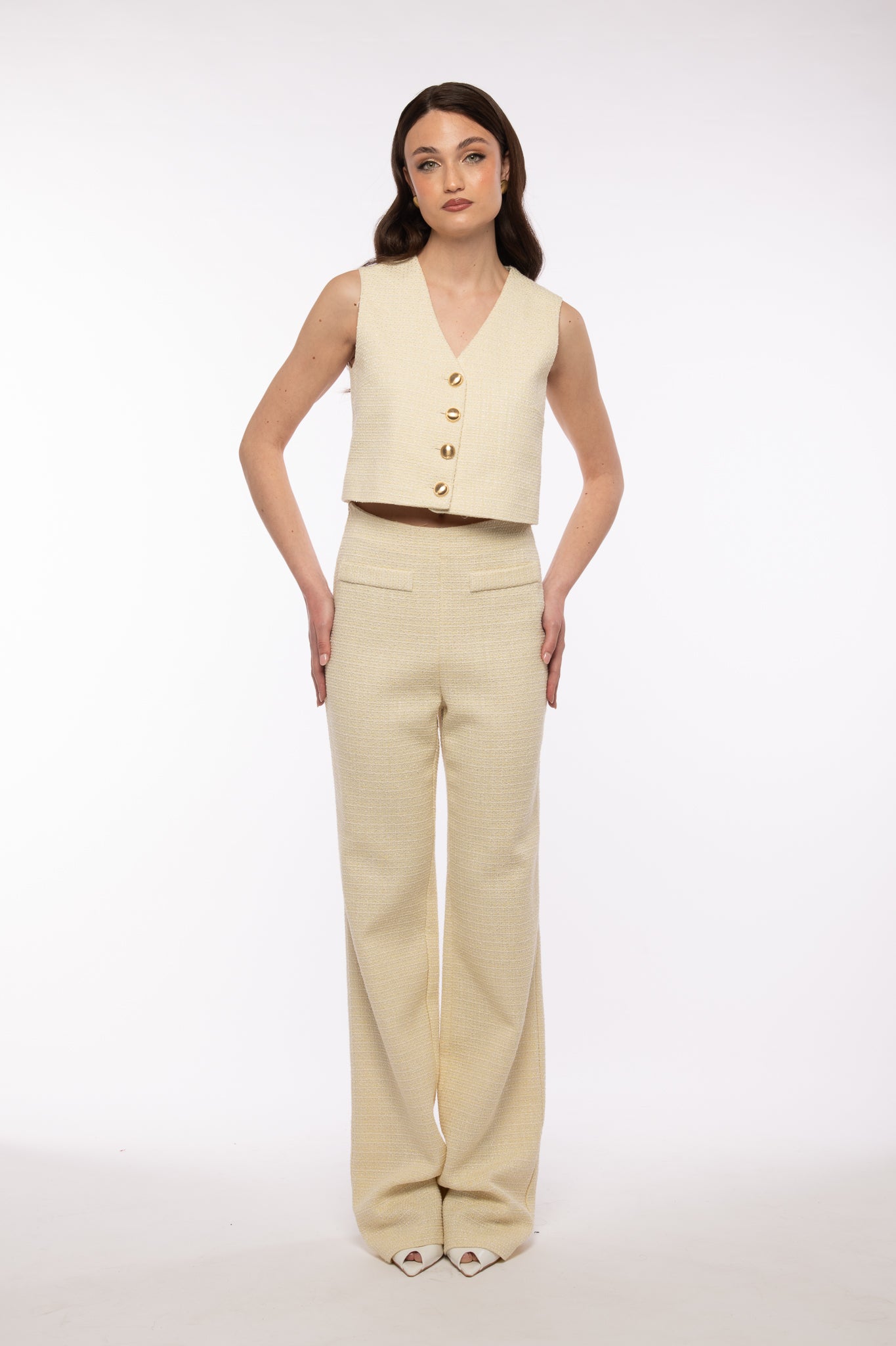 Pantalone ‘TWEED’ 3&33’ Giallo