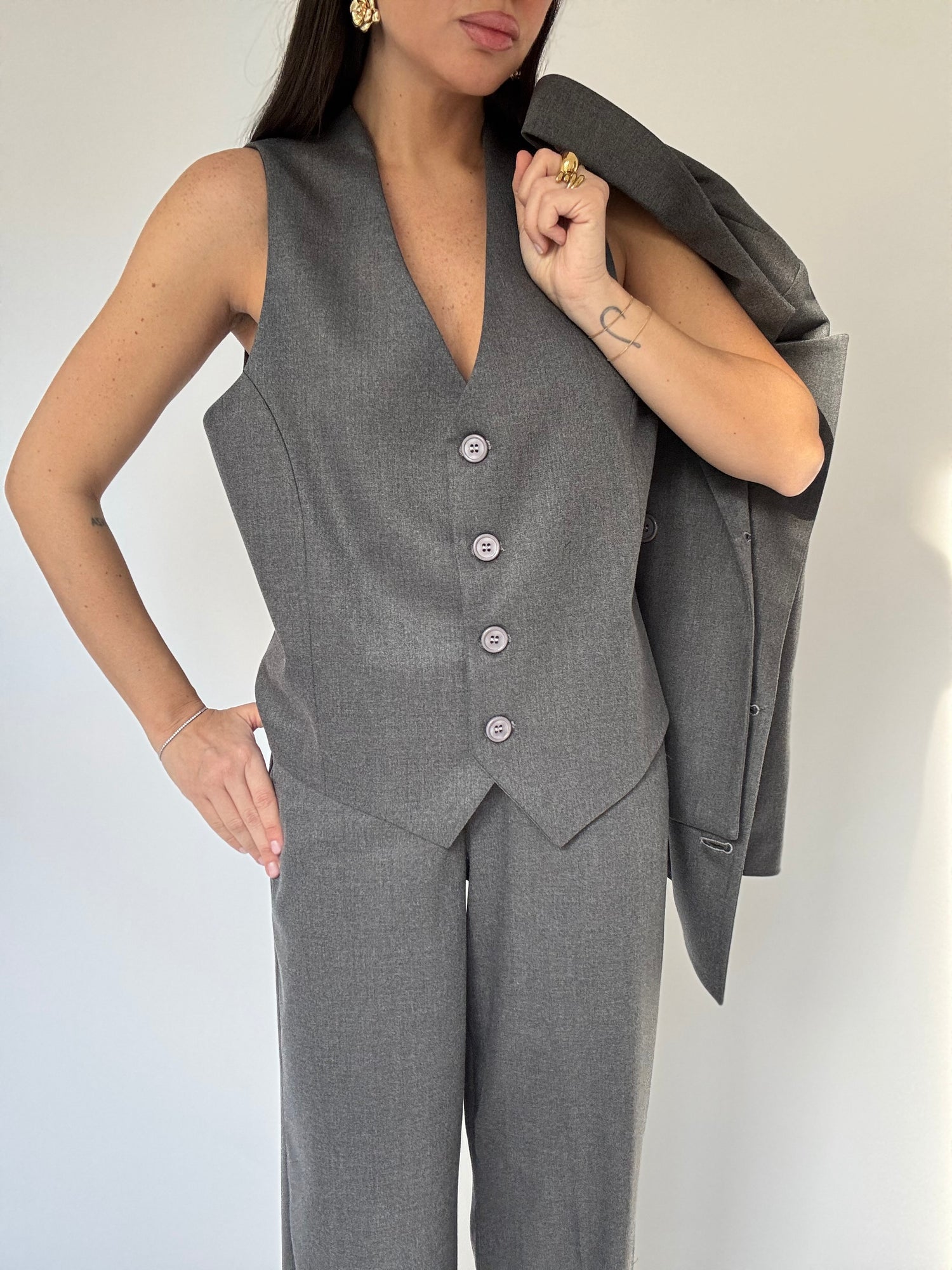 Gilet ‘ICONIC 3&33’ Grigio