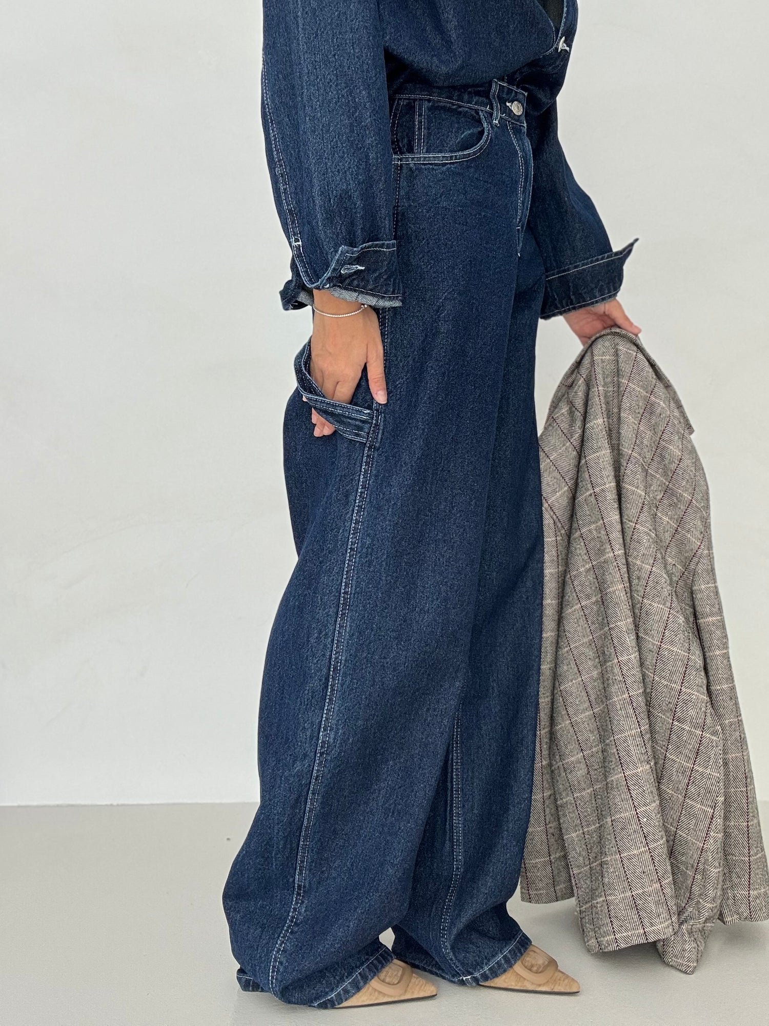 Jeans ‘BALLON’ In Denim Scuro