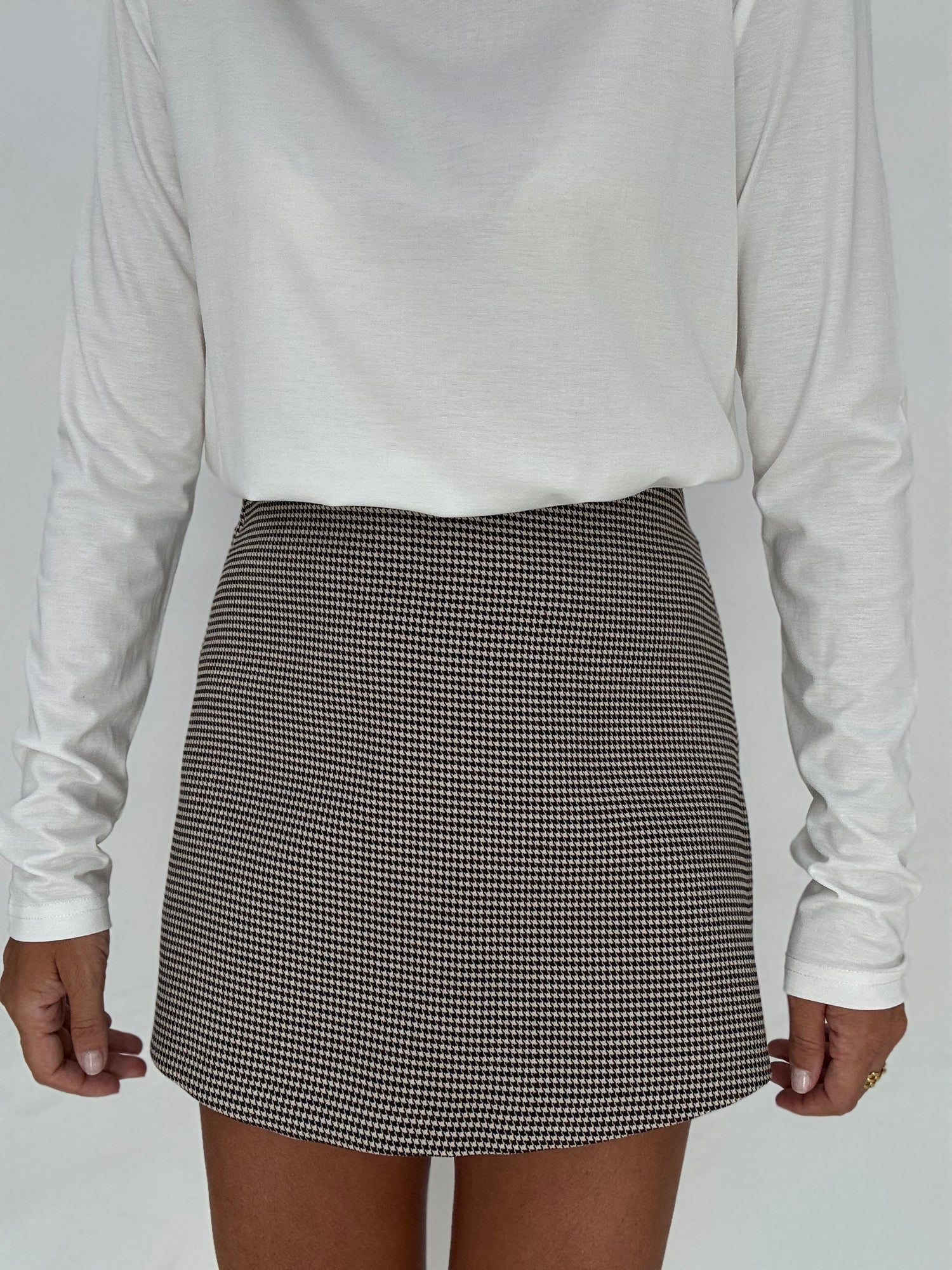 Gonna/Pantaloncino ‘PIED DE POULE’ Nera