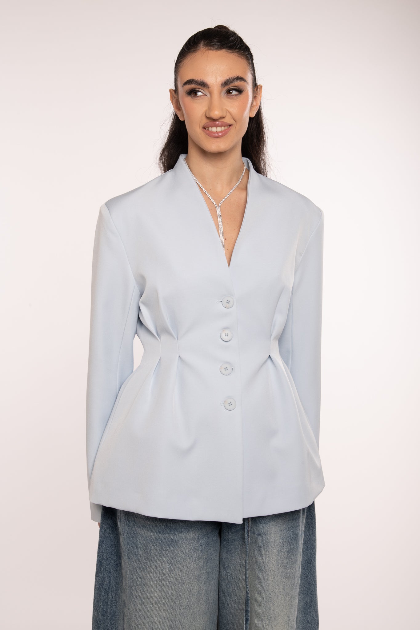 Blazer ‘AVVITATO’ Azzurro