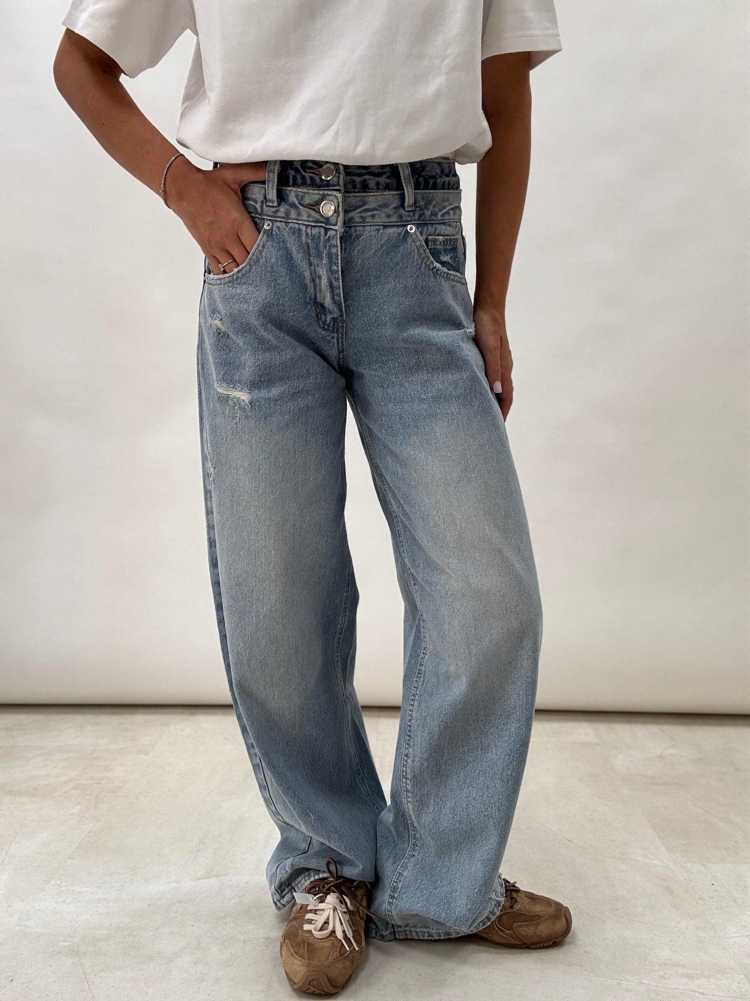 Jeans ‘DOPPIA ABBOTTONATURA’