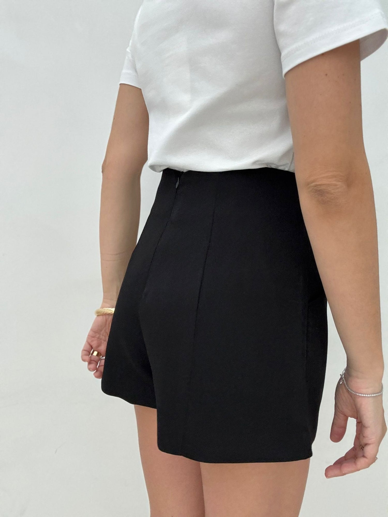Pantaloncino strutturato Nero