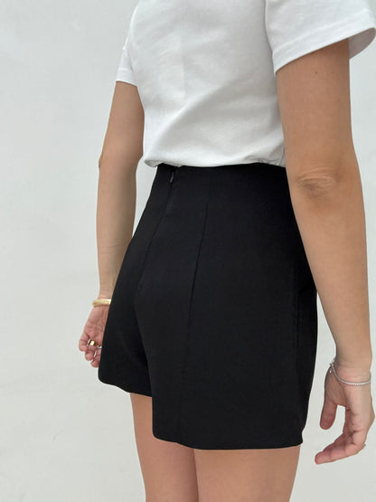 Pantaloncino strutturato Nero