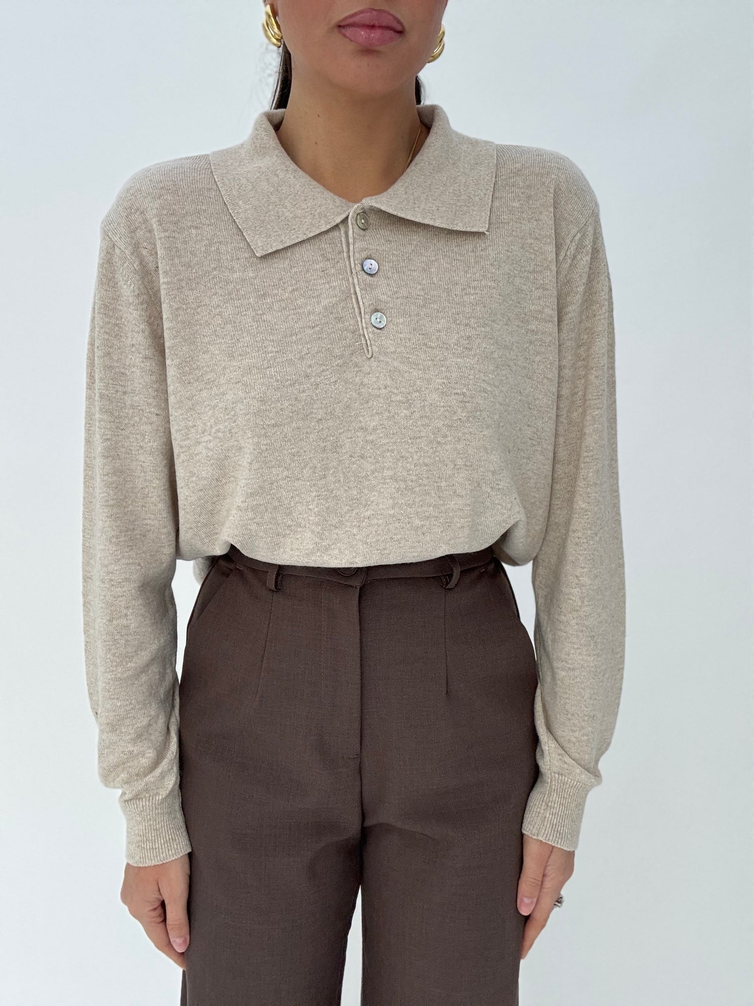 Maglione/Polo ‘10% CASHMERE 30% LANA’ Beige