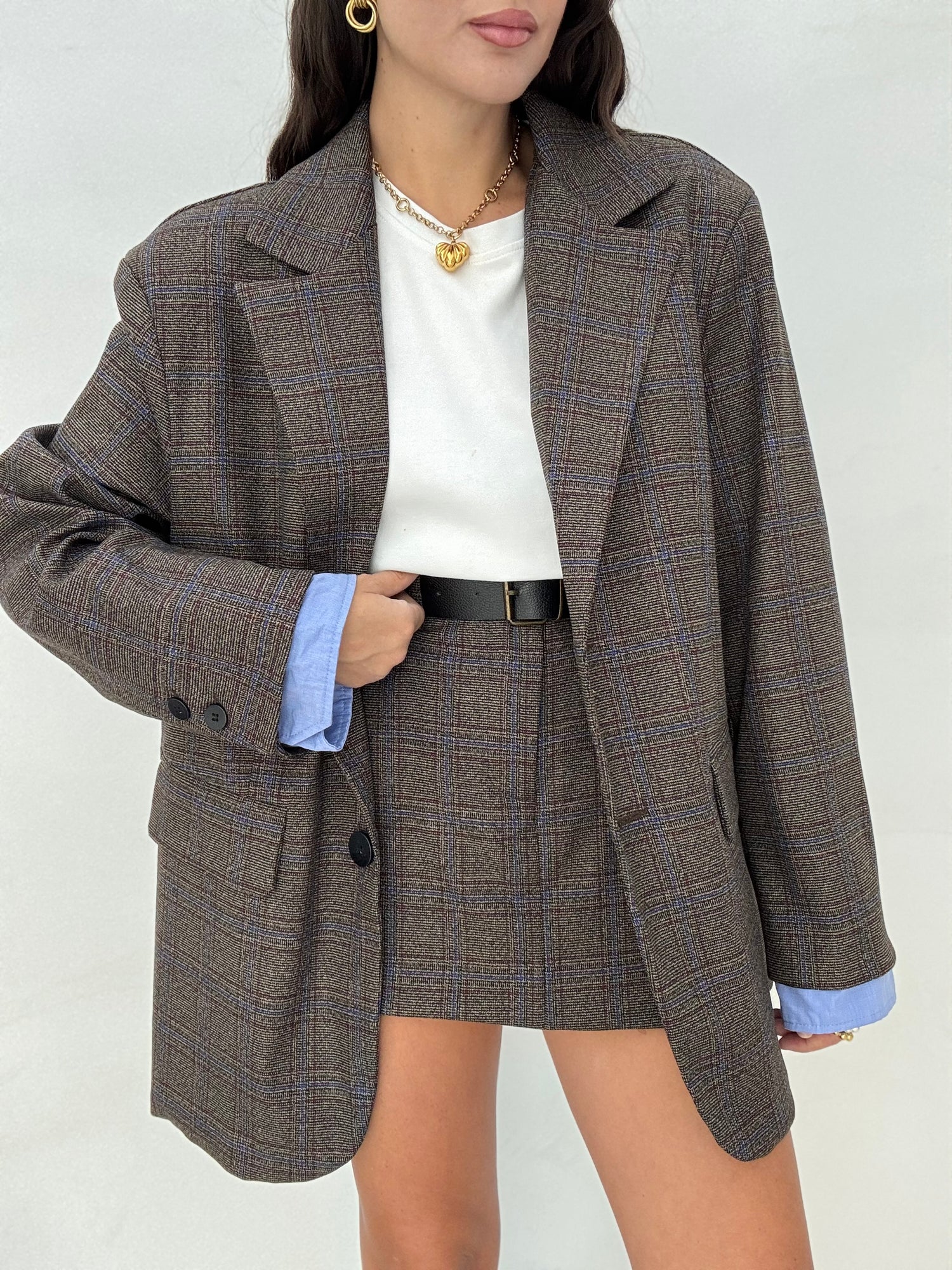 Blazer ‘PRINCIPE DI GALLES’ By Lumina Cacao