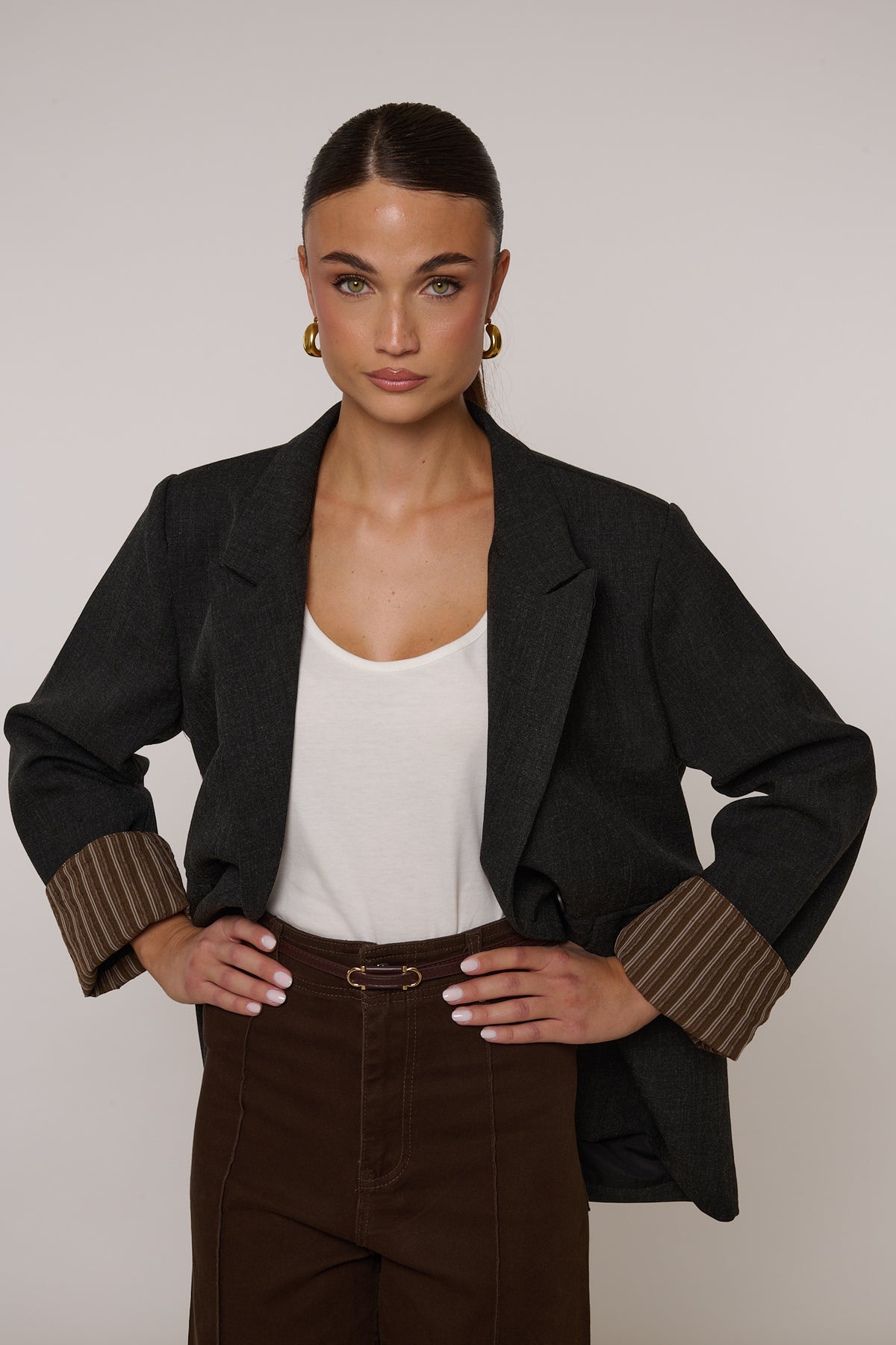 Blazer ‘80% COTONE’ Grigio