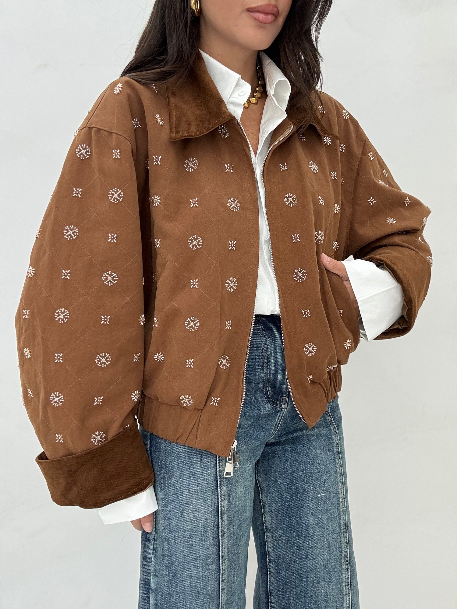 Bomber ‘CORALLINI’ Camel