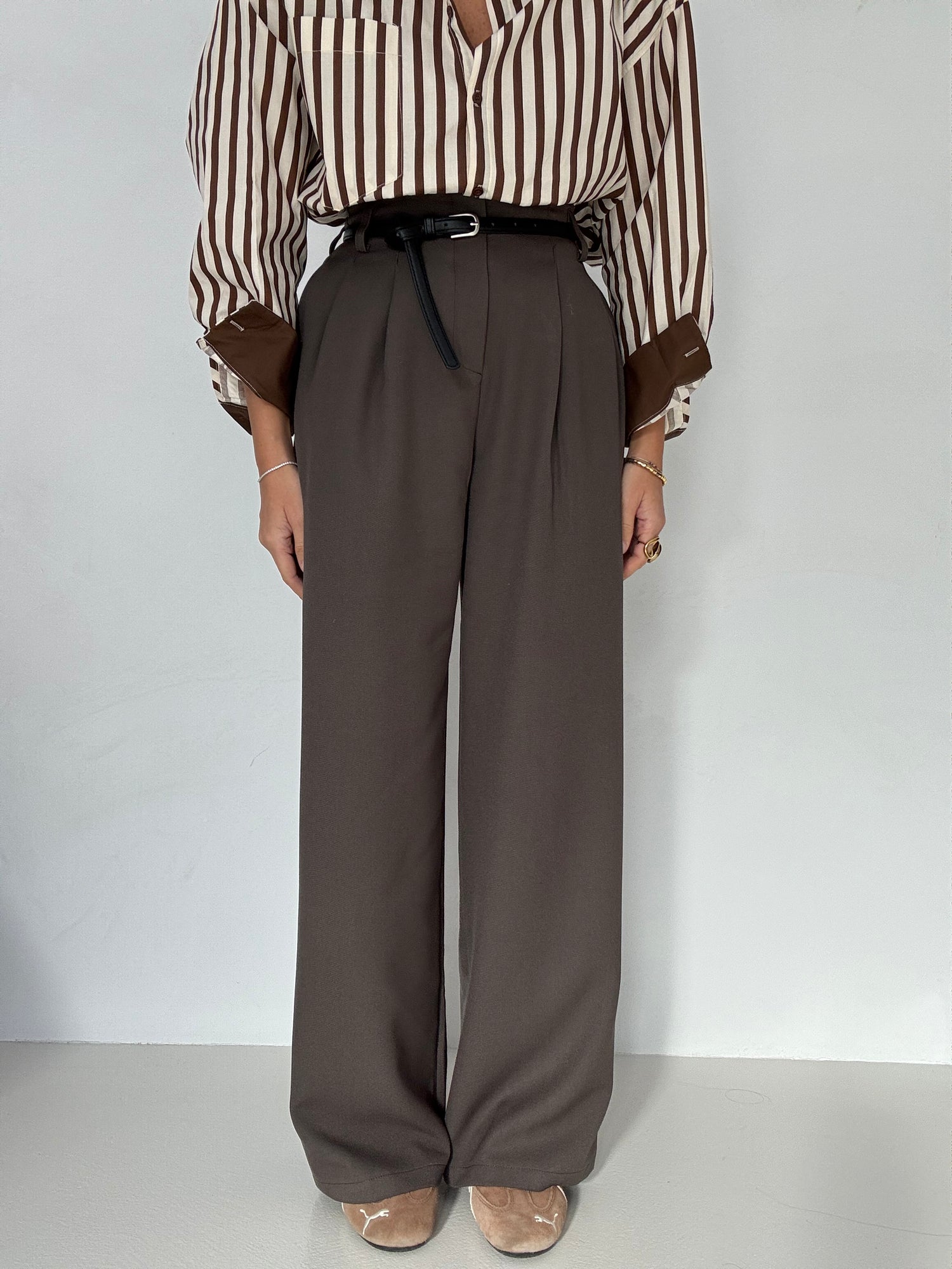Pantalone ‘ZIP+CINTURA’ Cacao