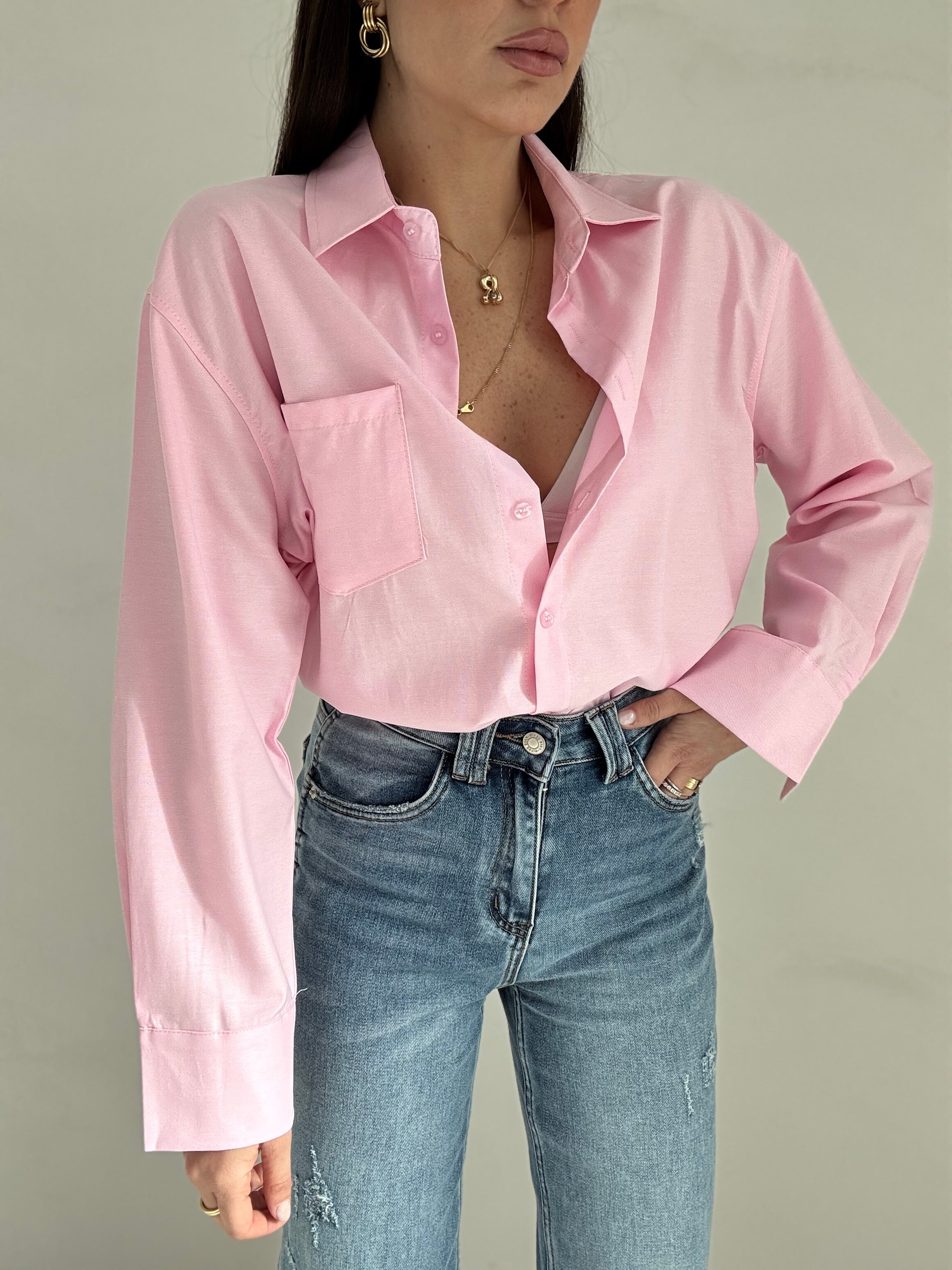 Camicia ‘BASIC 65%COTONE’ Rosa